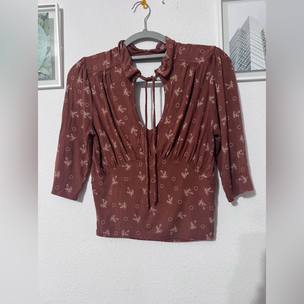 Free People Ruched Fitted Top - Picture 2 of 5